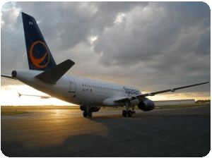 Primer Avión de Spanai con el Logo Nuevo