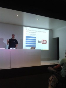 Sergio Falcón en Google AdWords Academies, vía @DilmerAlvarado