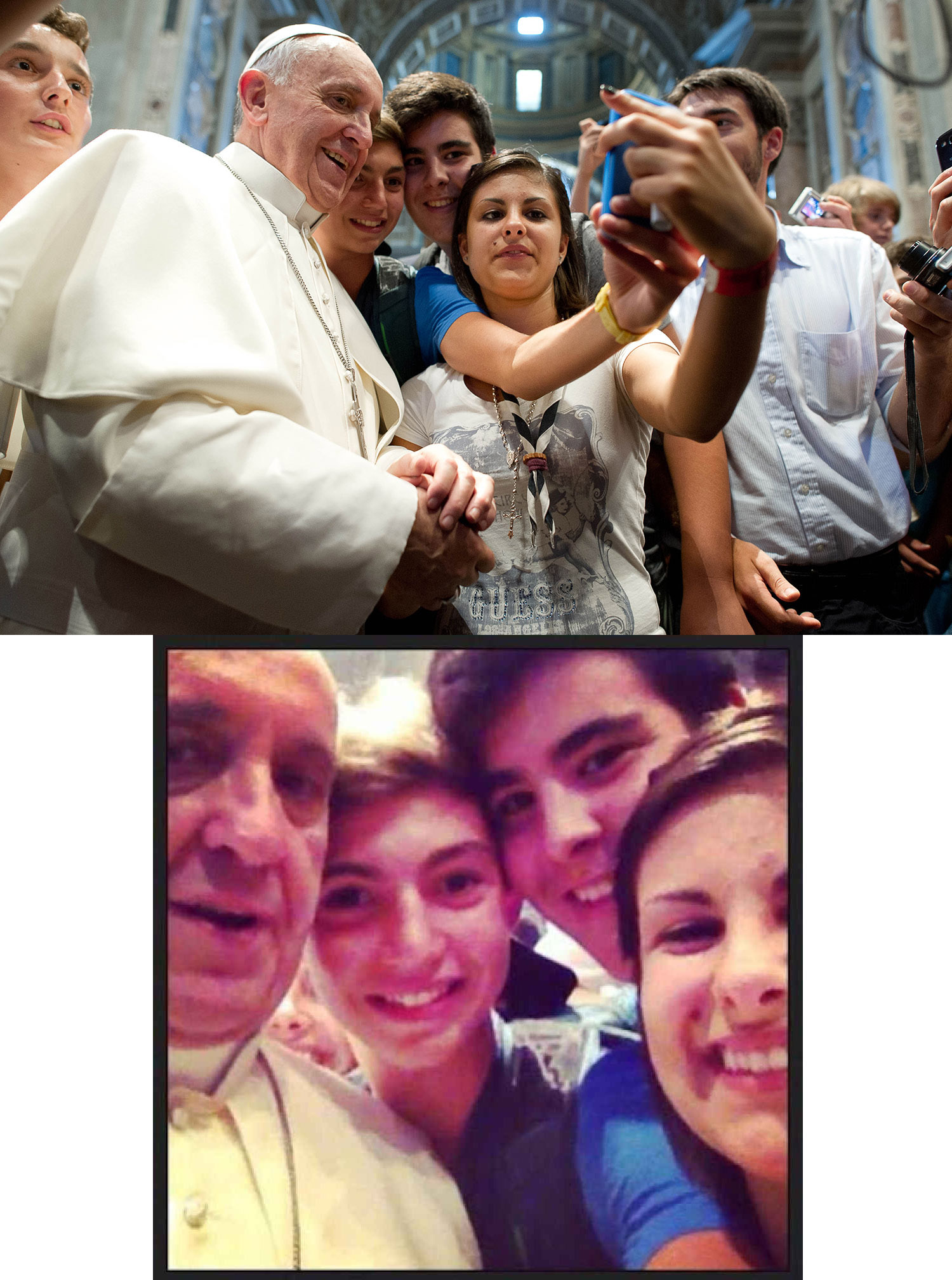 Selfie Papa Francisco I