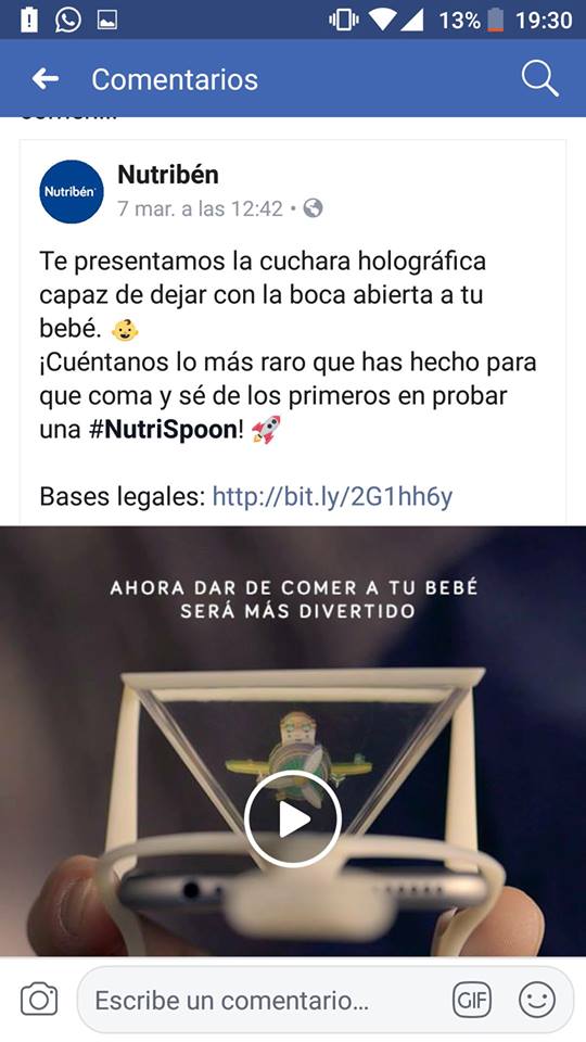 Concurso Facebook Nutriben