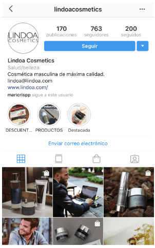 Perfil empresa Instagram