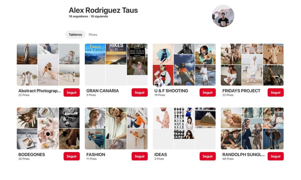 Perfil Pinterest Alex Rodriguez